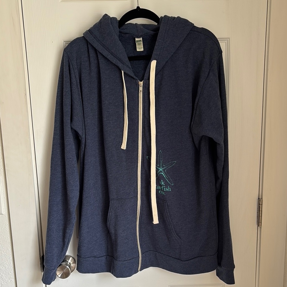 Men's Blue Hoodie Sweater